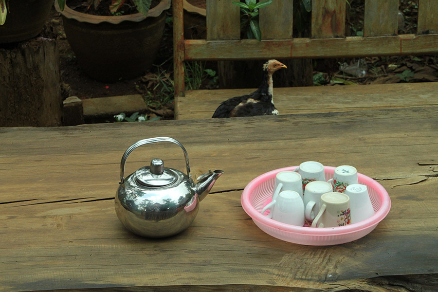 В Лао чаепития бывают очень разные, например, бывает и вот так